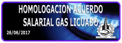 Homologación acuerdo salarial Gas Licuado